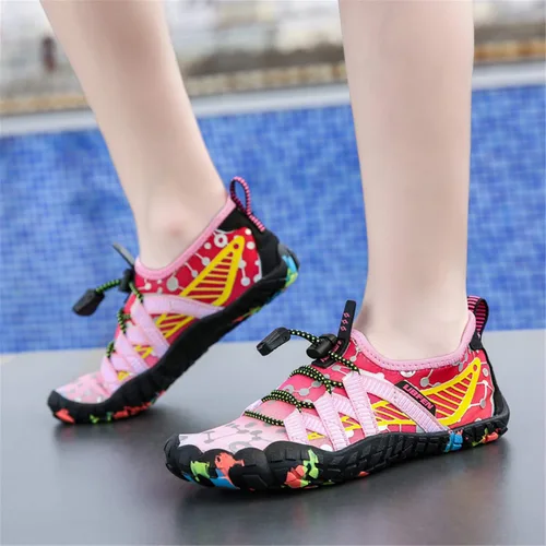 Vista 6 de UBFEN - Zapatos para el agua para niños y niñas, acuáticos y livianos, de secado rápido, para ir a la playa, practicar deportes y natación