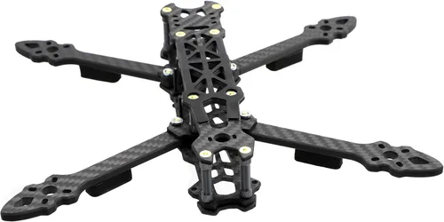 Vista 4 de 225 mm. FPV Racing Drone Marco de fibra de carbono 5" cuadracóptero Kit de marco Freestyle con correa para la batería Lipo