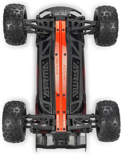 Vista 13 de ARRMA 1/16 Mini Kraton 3S DSC 4X4 RTR Brushless RC Speed Truck, Negro/Rojo