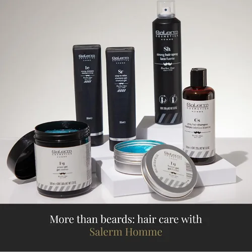 Vista 6 de SALERM - Gel y Champú 2 en 1 - Línea Stop To Relax Homme Barber - 3.4 fl oz - Para todo tipo de cabello y piel - Fragancia refrescante y relajante