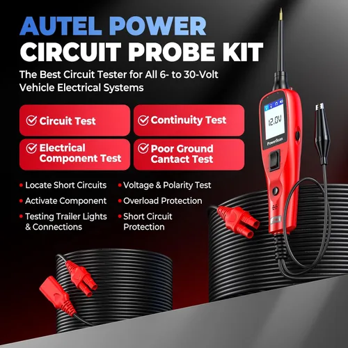 Vista 2 de Autel, medidor de sistema eléctrico PowerScan Ps100, medidor de circuito de Ps 100
