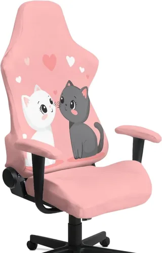 Vista 24 de Fundas para silla de videojuegos de 250 aniversario, 4 piezas, cómodas, ergonómicas, para oficina, fundas giratorias de poliéster, decoración