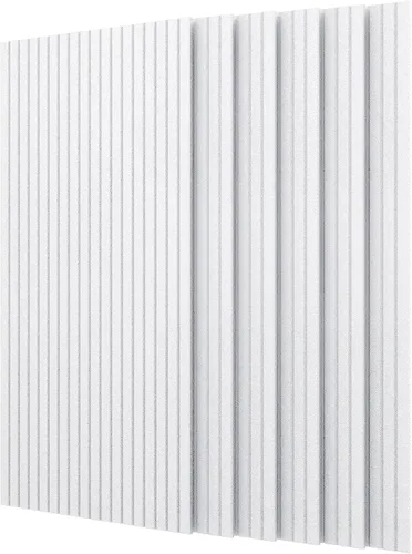 Vista 9 de 4 piezas de paneles acústicos, paneles decorativos insonorizados de 47''x23.6'', paneles grandes autoadhesivos que absorben el sonido para oficina