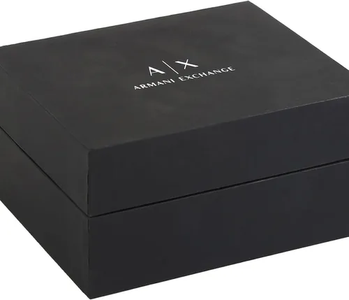Vista 8 de Armani Exchange - Reloj de vestir con cronógrafo para hombre, con correa de cuero, acero o silicona