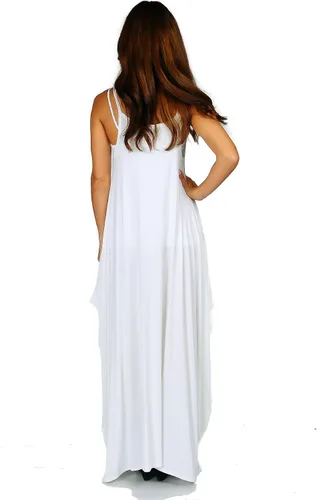 Vista 4 de Vestido maxi con breteles finos estilo boho Simply Ravishing talle Small - 5X