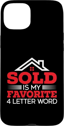 Vista 9 de iPhone 16 Sold Is My Favorite 4 Letter Word Real Estate Agent Realtor Case