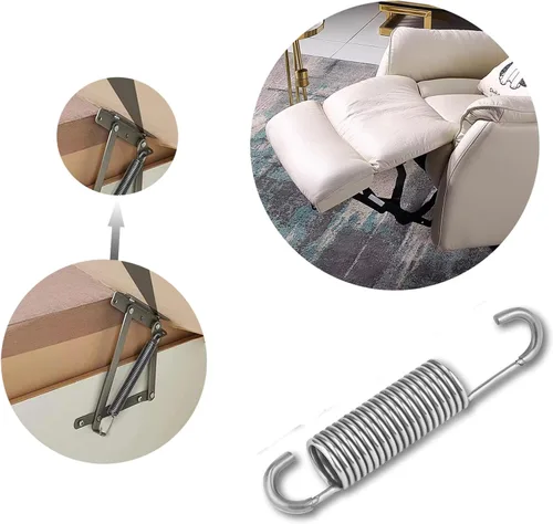 Vista 3 de 2 resortes reclinables de repuesto de acero inoxidable de 3-5/8 pulgadas para sofá reclinable, estilo gancho de cuello largo, piezas de repuesto 2