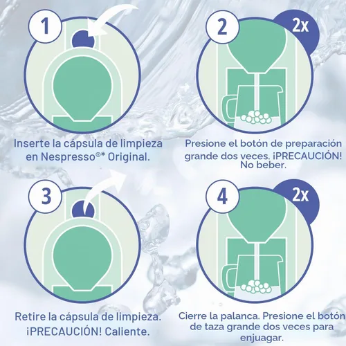 Vista 8 de Cápsulas de limpieza, paquete de 10, compatibles con Nespresso