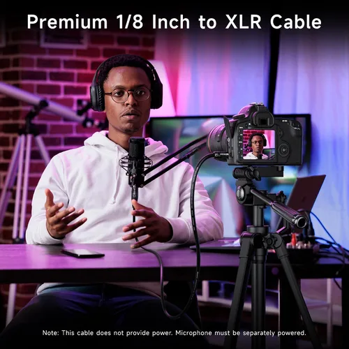 Vista 3 de Cable Matters Cable desequilibrado de 0.138 in a XLR, macho a hembra, 3 pies Cable macho a XLR hembra de 1/8 de pulgada (0.138 in), desequilibrado