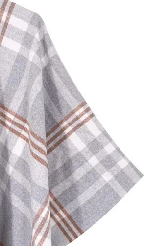 Vista 128 de Moss Rose Chal de viaje para mujer, capa tipo poncho de frente abierto para otoño e invierno