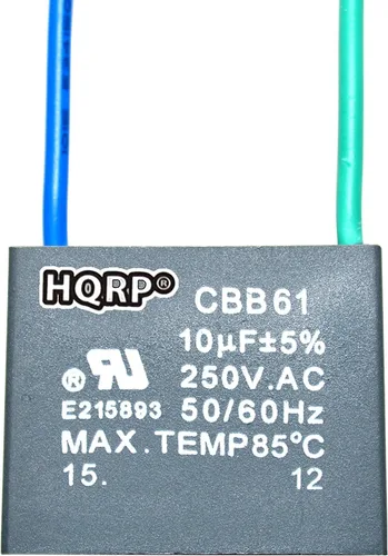 Vista 10 de HQRP Condensador de ventilador de techo CBB61 1uf+2uf de 3 cables listado UL