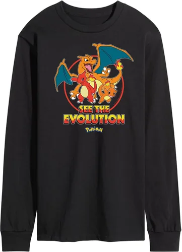 Vista 17 de HYBRID APPAREL - Team Pokémon - Camiseta de manga larga para hombre