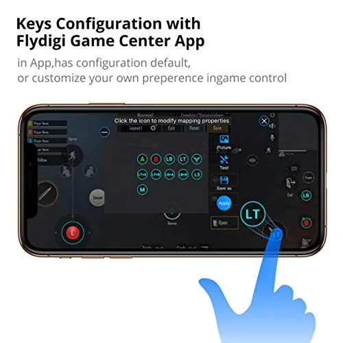 Vista 5 de Flydigi Wasp 2 Elite One-Handed Mobile Gaming Controller for Android for FPS Gaming