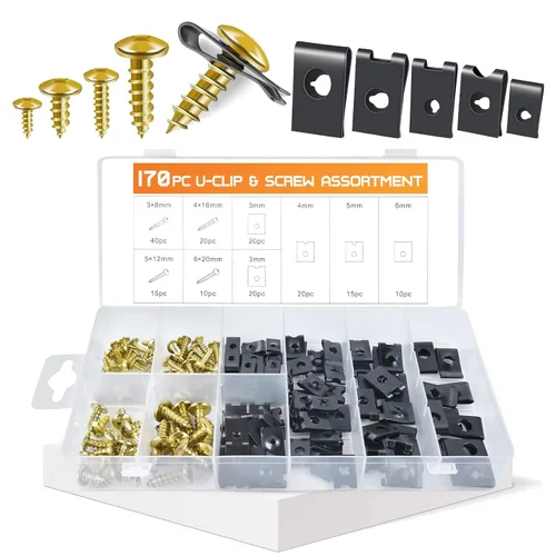 Vista 9 de OTUAYAUTO Kit surtido de clips de retención de línea de combustible de 70 piezas, clips de línea de transmisión y refrigerante, 3/8 y 5/16