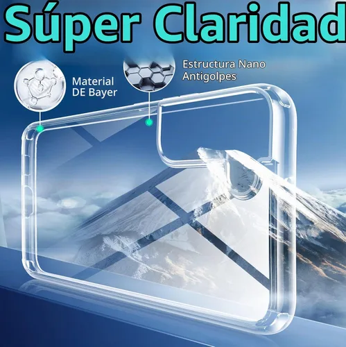 Vista 2 de Meifigno Funda transparente para Samsung Galaxy S22+ Plus (6.6 pulgadas), [20 veces antiamarilleo]
