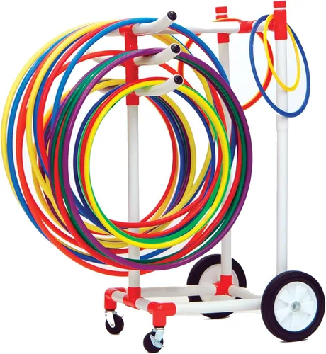 Vista 4 de Champion Sports Carrito de aro de plástico resistente
