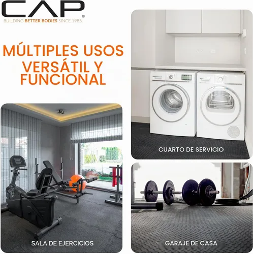 Vista 6 de CAP Puzzle Exercise Mats 1/2” Thick EVA Interlocking Foam Tiles for Home Gym Flooring Multiple Options