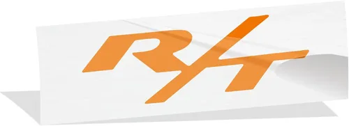 Vista 2 de R/T Emblema de Superposición Adhesivo - 2011-2026 Durango R/T (Naranja Brillante)