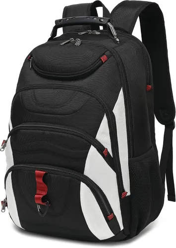 Vista 22 de Mochila para laptop Boavan para hombres (Negro, 15.6), Rosa(Amour Pink), Elegante