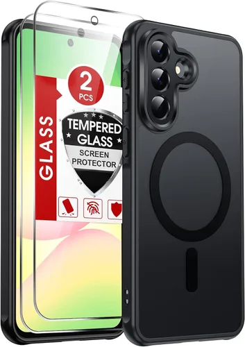 Vista 85 de LeYi Funda para teléfono Samsung-S23: protector de pantalla e imán MagSafe Púrpura