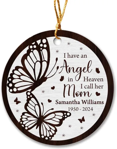 Vista 9 de Adorno de Navidad conmemorativo personalizado para mascotas, perros y gatos, A Piece of My Heart is at Rainbow Bridge, adorno de Navidad con nombre