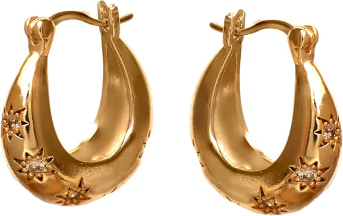 Vista 63 de Gempires - Aretes ligeros y gruesos, delicados y minimalistas, hipoalergénicos, chapados en oro, sin deslustre, diseño clásico, para uso diario