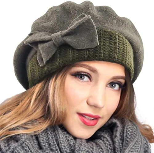 Vista 36 de VECRY - Gorro 100% de lana para mujer, boina de fieltro tipo campana, gorro de vestir para invierno
