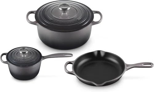 Vista 18 de Le Creuset Juego de utensilios de cocina de hierro fundido esmaltado, 5 piezas, Artichaut