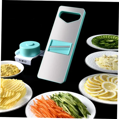 Vista 7 de 1 juego multifuncional rebanador de verduras y rallador con caja de almacenamiento, herramienta de cocina para zanahorias, pepinos y más sin diseño