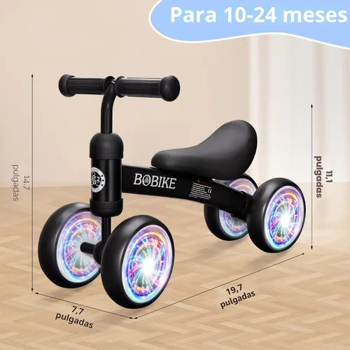 Vista 7 de Baby Balance Bike Toys for 12-36 Months Kids Toy Boy and Girls Gifts Toddler Best First Birthday Gift Children Walker No Pedal Infant 4 Wheels