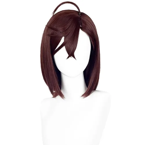Vista 11 de SL Peluca de cola de caballo rubia ondulada para cosplay de Jean, pelucas de princesa dorada con colas de caballo, flequillos + gorra de peluca