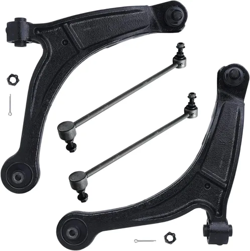 Vista 100 de Detroit Axle - 4 piezas de brazos de control traseros para Ford C-Max, Focus, Mazda 3 5, Volvo C30, C70, S40, V50, 4 brazos de control superiores e