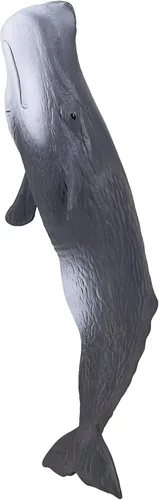Vista 3 de MOJO Figura de juguete pintada a mano de ballena esperma realista internacional de vida silvestre