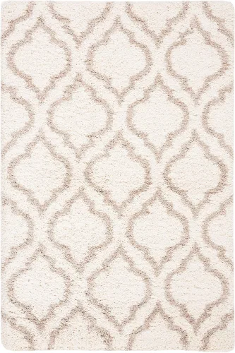 Vista 16 de SAFAVIEH Hudson Shag Collection - Alfombra decorativa de 2 x 3 pies, diseño marroquí, color gris y marfil, no desprende pelusa y de fácil cuidado, 2