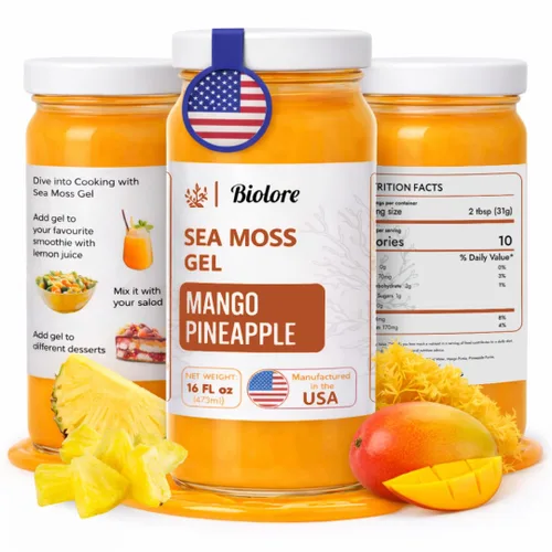Vista 12 de Biolore Cherry Pie - Gel de musgo marino de 16 onzas, sin azúcar añadido, vegano, fabricado en Estados Unidos, superalimento de musgo marino