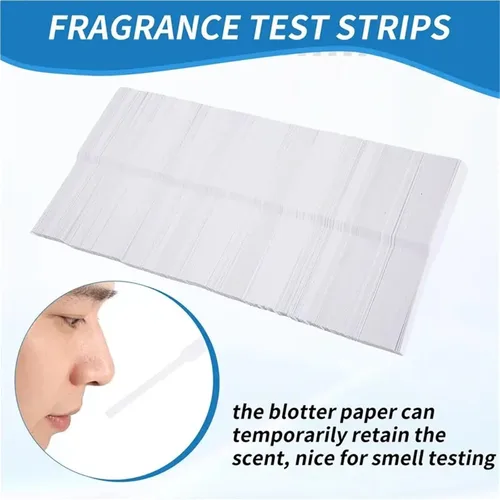 Vista 2 de Disposable Perfume Test Strips 1200 Pieces Fragrance Strips Perfume Test Disposable White Blotter Essential Oils Paper