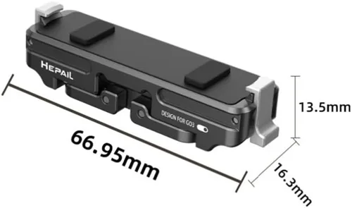 Vista 7 de Soporte de liberación rápida para Insta360 GO 3S/GO 3, adaptador magnético GO 3S/GO 3 accesorios de cámara, acoplable a trípode, para vlogging