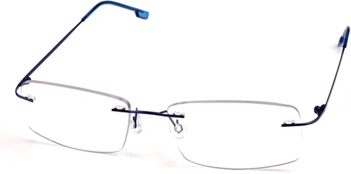Vista 28 de Agstum Titanium Alloy Flexible Rimless Hinged Frame Optical Eyeglasses Frames