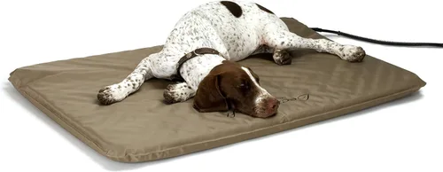 Vista 12 de Cama climatizada electrónica K&H, suave e ideal para exteriores (incluye funda), Bronceado