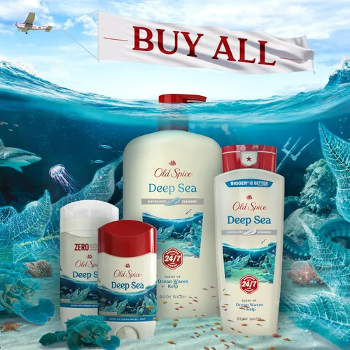 Vista 8 de Old Spice Gel de baño limpiador para hombres, ducha 24/7 fresco con aroma duradero, exfolia y limpieza, suave con la piel, vitamina B3, mar profundo