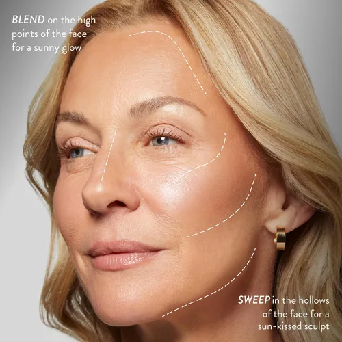 Vista 4 de LAURA GELLER NEW YORK Polvo Bronceador Horneado Bronze-N-Brighten - Claro - Brillo Bronce Natural
