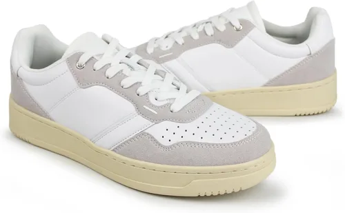 Vista 3 de Hawkwell Zapatos deportivos clásicos de cuero para hombre, de moda, casuales, para patinar, tenis, baloncesto, zapatos para caminar