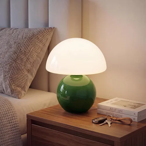 Vista 12 de Dawnwake Lámpara de Mesa con Forma de Hongo para Dormitorio, Lámparas Pequeñas de Escritorio para Mesita de Noche para Mesas de Noche de Sala
