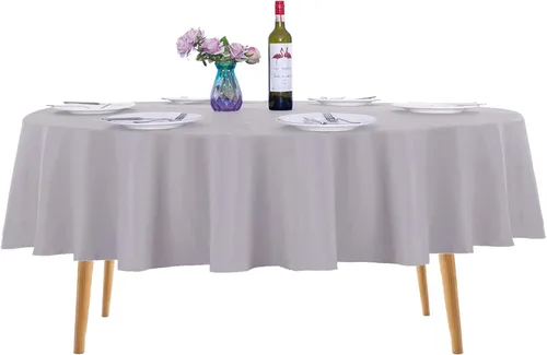 Vista 56 de Ascoza Paquete de 2 manteles cuadrados negros de tela de poliéster de 52 x 52 pulgadas para bodas, banquetes, restaurantes y fiestas