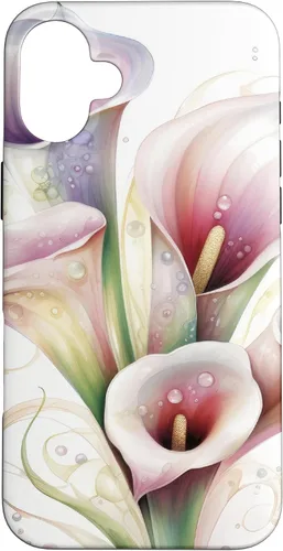 Vista 23 de iPhone 12 Pro Max Calla Lilies Flower Floral Watercolor Case