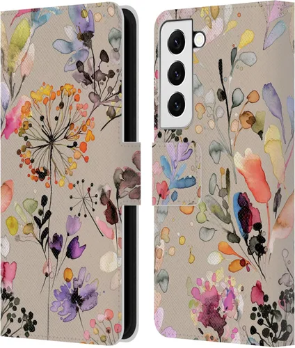 Vista 67 de Head Case Designs Officially Licensed Ninola Beige Wild Grasses Leather Wallet Case Compatible with Samsung Galaxy A07 4G