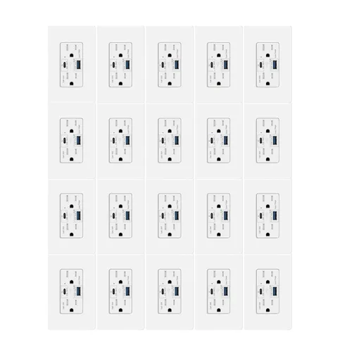 Vista 21 de 15 Amp GFCI Outlet with USB C Ports & USB-A, 1PCS 24W Self-Testing GFCI USB Combo with LED Indicator, Tamper Resistant for Kitchen & Bathroom