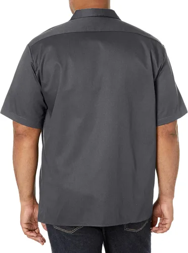 Vista 2 de Dickies Camisa de trabajo de sarga flexible de manga corta para hombre