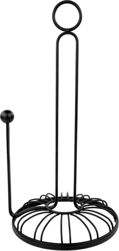Vista 3 de Spectrum Contempo - Soporte para toallas de papel (negro) – Organización de almacenamiento para encimera de cocina, mesa, despensa, lavandería