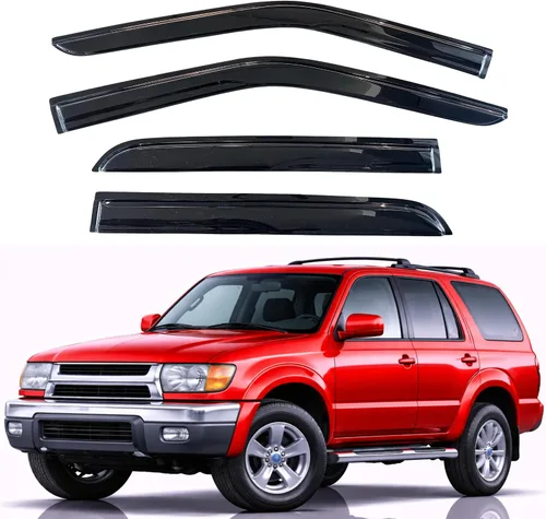 Vista 240 de KPY Protector de lluvia compatible con Ford Bronco 1980-1996, Ford F150 F250 F350, deflectores de ventilación lateral para visera de ventana